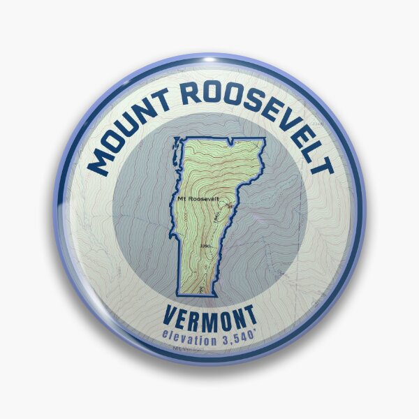 Artikelvorschau, Karte der Berge von Vermont – Mount Roosevelt entworfen und verkauft von Willz Designz.