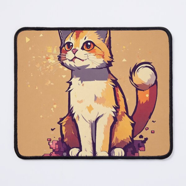 Item preview, Pixelated Kitten: Retro Cute Cat with Big Eyes in Nostalgic Pixel Art Style designed and sold by Huycao211.