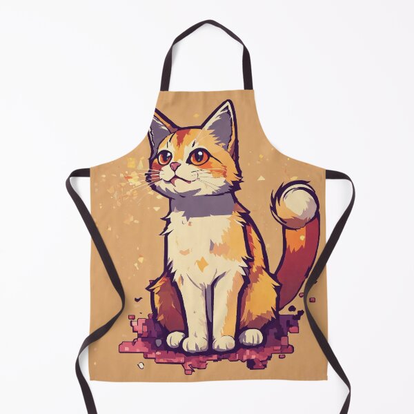 Item preview, Pixelated Kitten: Retro Cute Cat with Big Eyes in Nostalgic Pixel Art Style designed and sold by Huycao211.