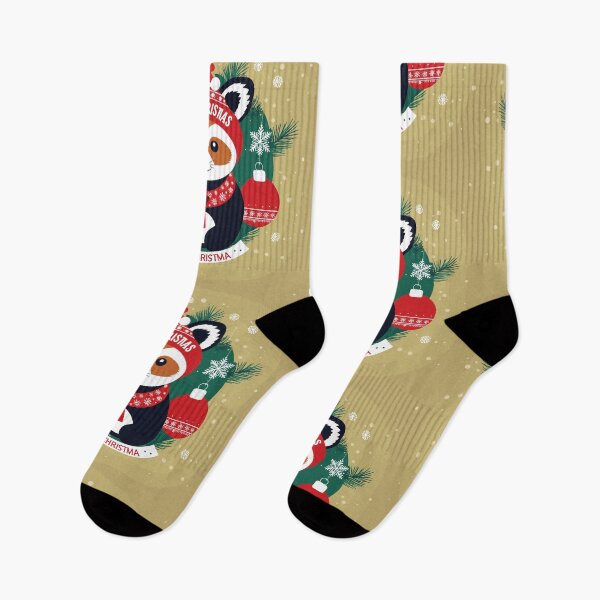 Item preview, Christmas red panda designed and sold by PincelDillo.