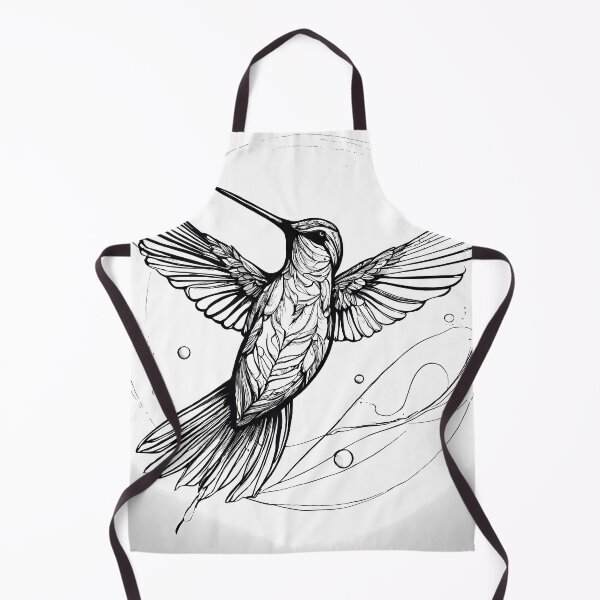Item preview, "Fluid Hummingbird: One-Line Art Graphic" designed and sold by Huycao211.