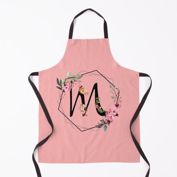 Item preview, M monogram flowers, watercolor designed and sold by OmikronStore.