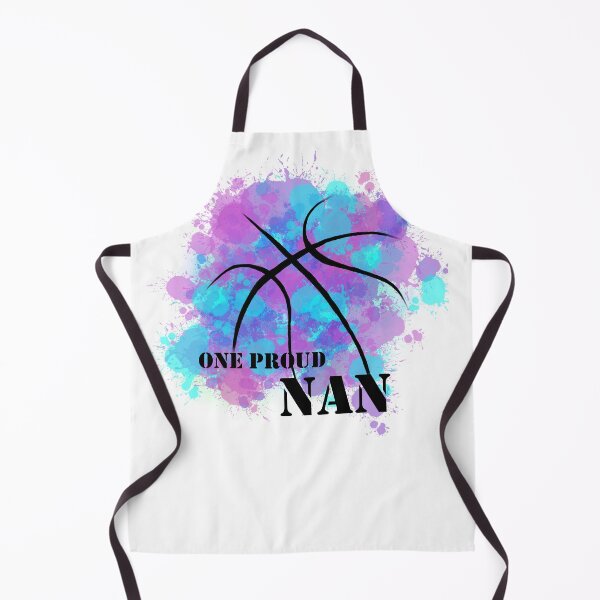 Item preview, basketball- One Proud Nan- Pink, Purple and Blue designed and sold by SoshanaC.