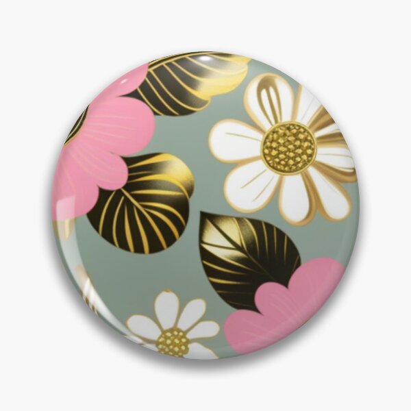 Item preview, Metallic floral design  designed and sold by Roxburylane.