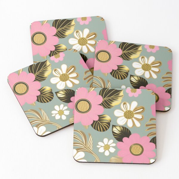 Item preview, Metallic floral design  designed and sold by Roxburylane.