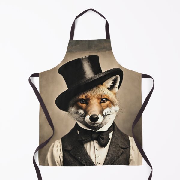 Item preview, Victorian Fox Portrait Artistic Gift Fashion Serious Style  designed and sold by popanato.