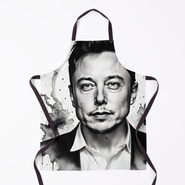 Item preview, Elon Musk Portrait in Black Ink designed and sold by Dan Farsaci.