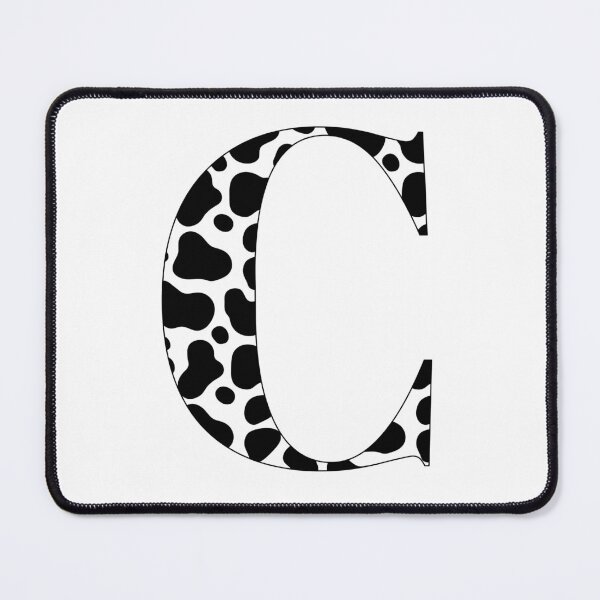 Item preview, Letter C Cow Print Initial designed and sold by NimuehArt.