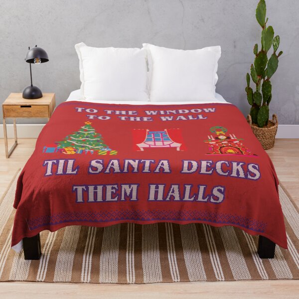 Item preview, Til Santa Decks Them Halls designed and sold by TeeArcade84.