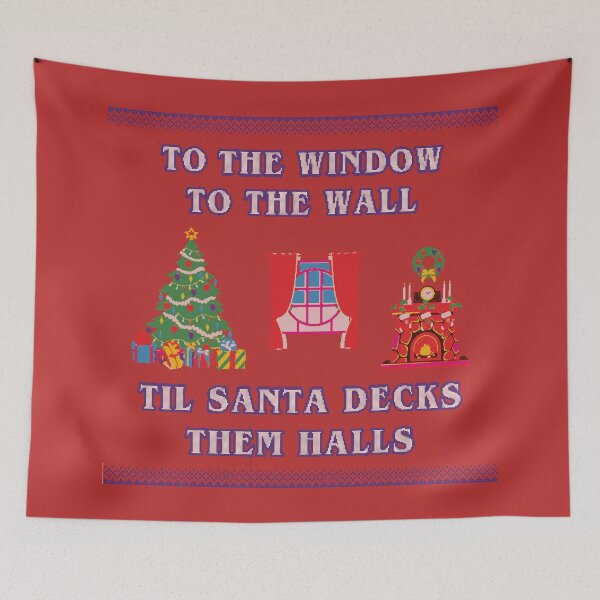 Item preview, Til Santa Decks Them Halls designed and sold by TeeArcade84.