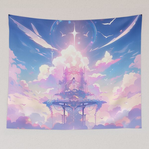 Item preview, Ethereal Sky Palace in the Pastel Clouds designed and sold by bubblegoth.