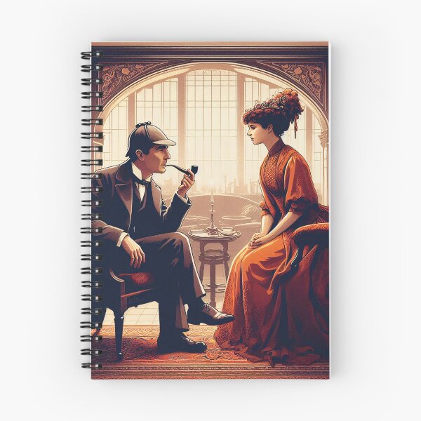 Item preview, Sherlock Holmes and Irene Adler - "A Scandal in Bohemia" designed and sold by ClassicRetroism.