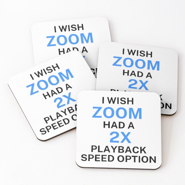 Item preview, I wish  Zoom  had a  2x playback speed option - Marina Style designed and sold by Nanding.