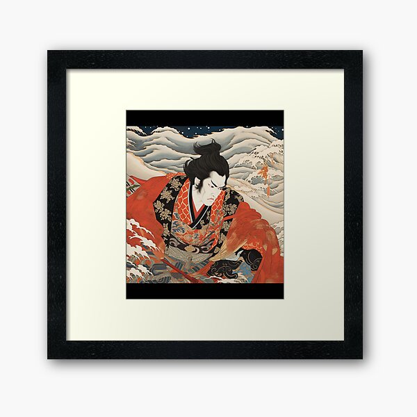 Aperçu de l'œuvre Kabuki japonais ukiyoe créée et vendue par INSPIREforJ.