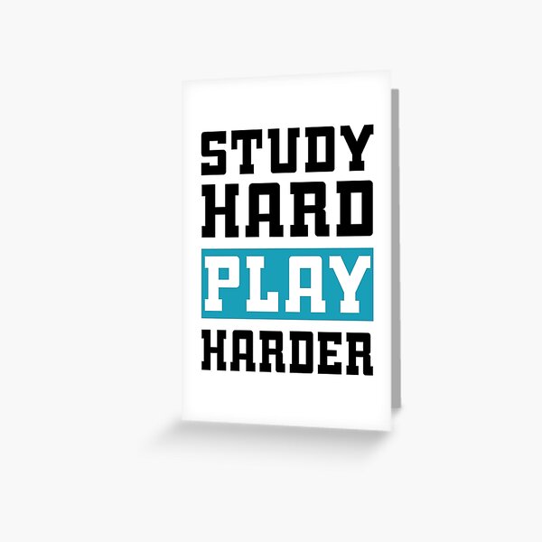 Study Hard Play Harder - Video Games Hardcover Journal for Sale by drakouv