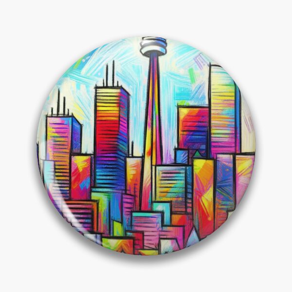 Item preview, Toronto Skyline Crayon style designed and sold by Places On Earth.