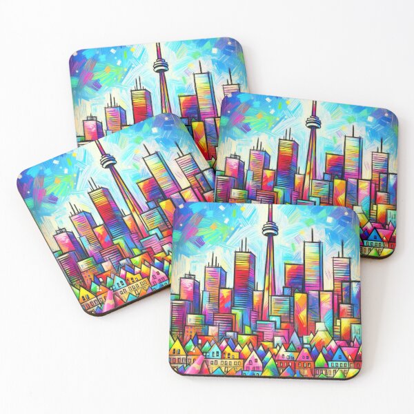 Item preview, Toronto Skyline Crayon style designed and sold by Places On Earth.