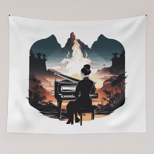 Item preview, classical pianist designed and sold by NotesForMusic.