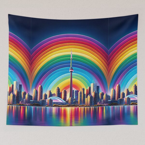 Item preview, Toronto Skyline Rainbow designed and sold by Places On Earth.