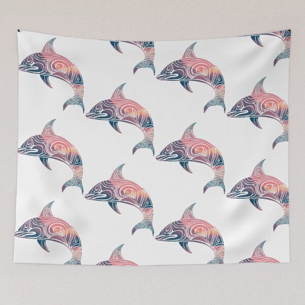 Item preview, Dolphin Sunrise Sky & Water designed and sold by damonasplace.