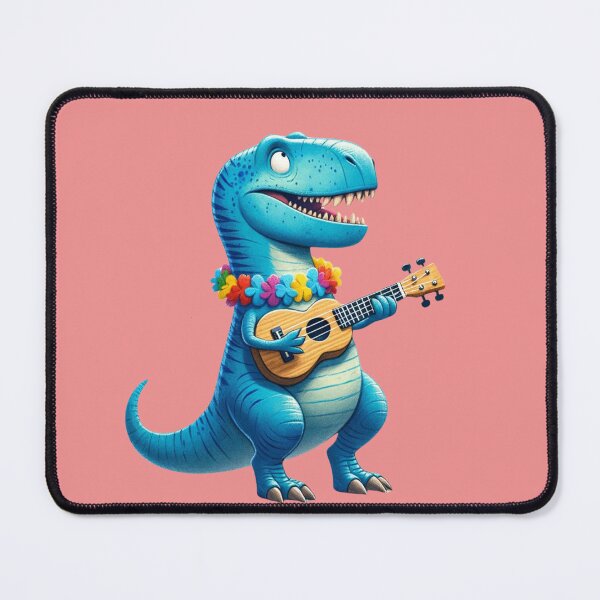 Item preview, Funny T-Rex Strumming Along designed and sold by CoussaZau.