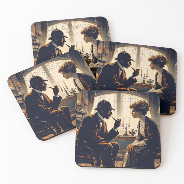 Item preview, Sherlock Holmes and Irene Adler - "A Scandal in Bohemia" designed and sold by ClassicRetroism.