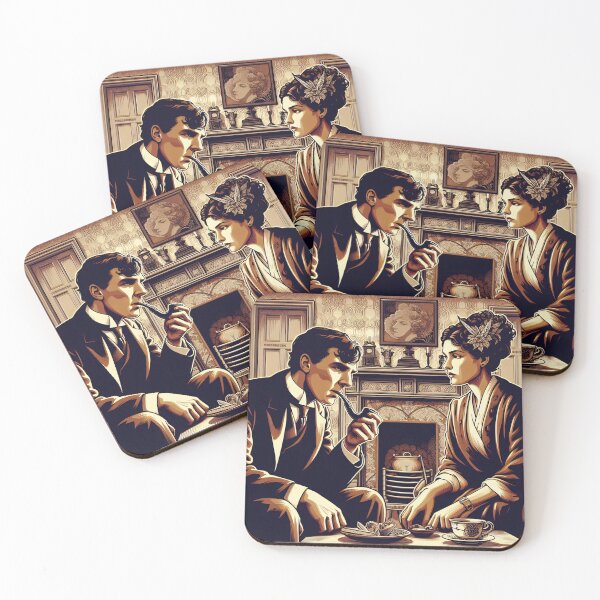 Item preview, Sherlock Holmes and Irene Adler - "A Scandal in Bohemia" designed and sold by ClassicRetroism.