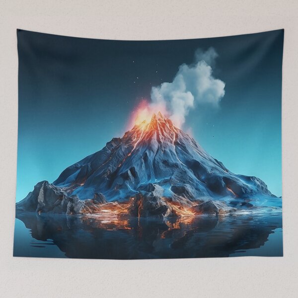 Item preview, Volcano Iceberg - Digital Art designed and sold by SnoopyTF.