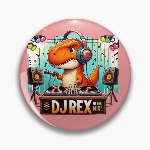 Item preview, Funny T-Rex DJ REX designed and sold by CoussaZau.