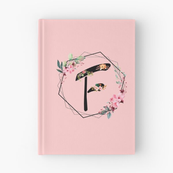 Item preview, F monogram flowers, watercolor designed and sold by OmikronStore.