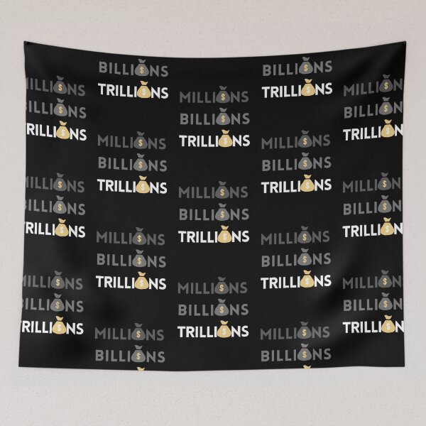 Item preview, Millions Billions Trillions Finance Enthusiast T-shirt designed and sold by Blendfactor.