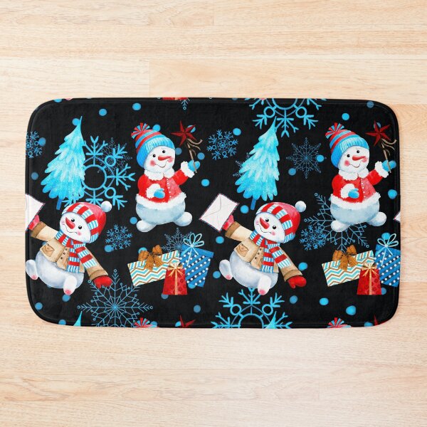 Item preview, Cute Christmas Snowmen, Xmas Trees And Presents Pattern designed and sold by DEC02.