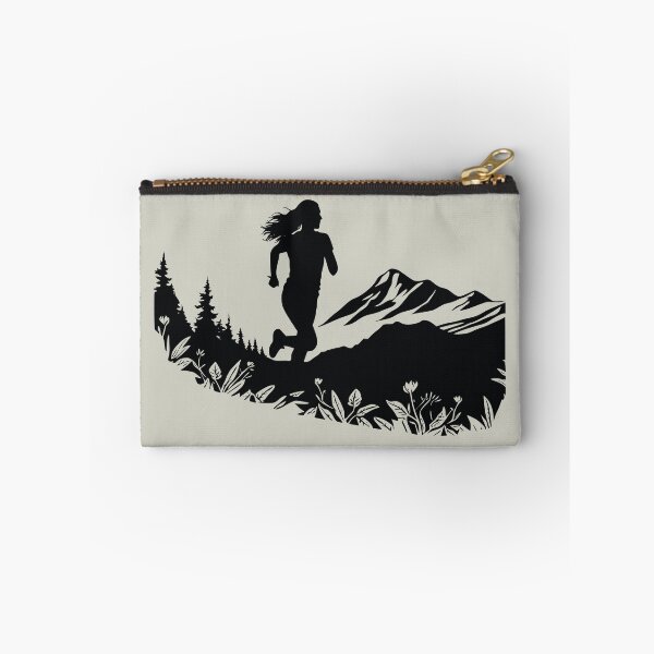 Item preview, Trail Running Woman Mountain Vector designed and sold by montemaredesign.