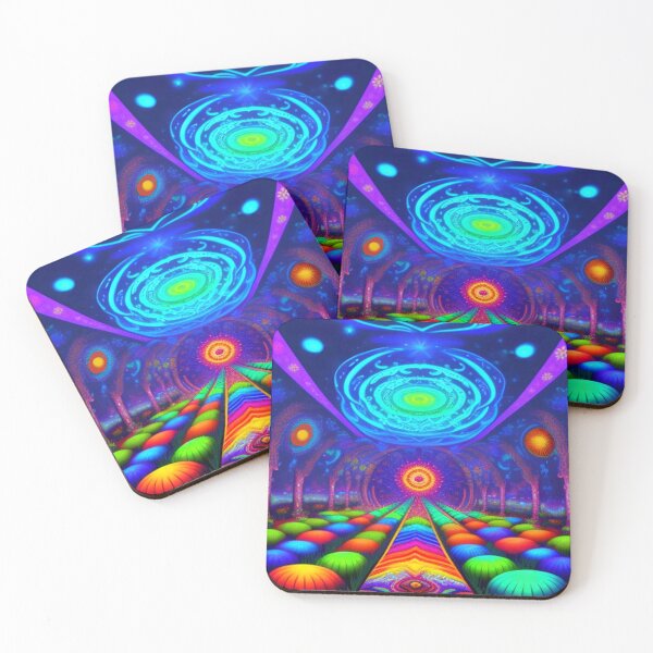 Item preview, A Midnight Blue Psychedelic Trail designed and sold by TheDarkWardrobe.