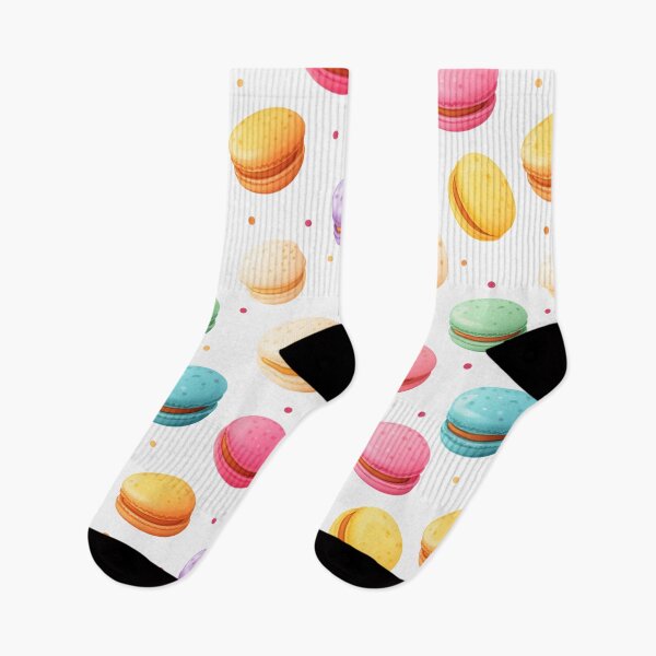 Item preview, Pastel colourful macaron in seamless pattern. designed and sold by Whiteblueshop.