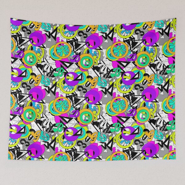 Item preview, Multicolored pattern with latin letters designed and sold by fuzzyfox.