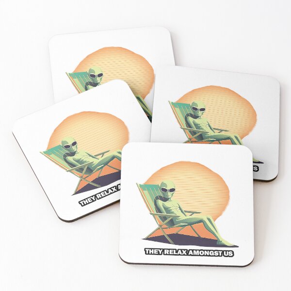 Item preview, Alien at the beach designed and sold by JollyGoodMerch.