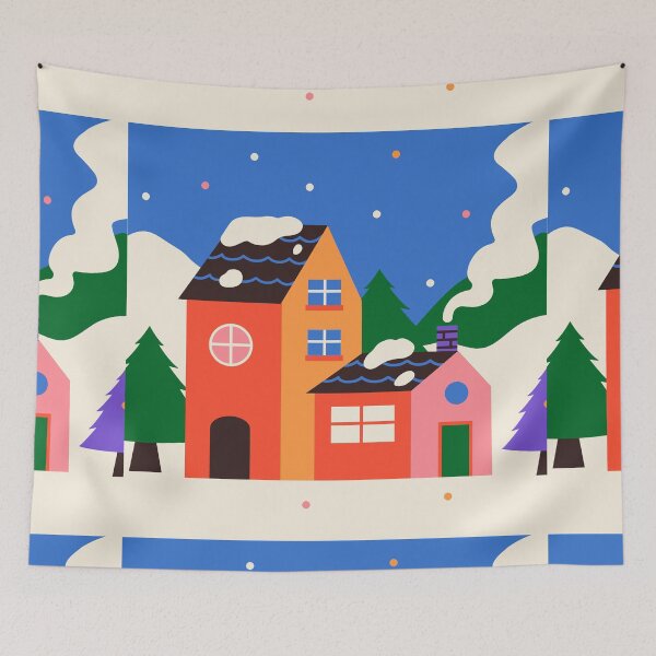 Item preview, Christmas Snowy House designed and sold by MelTay21.