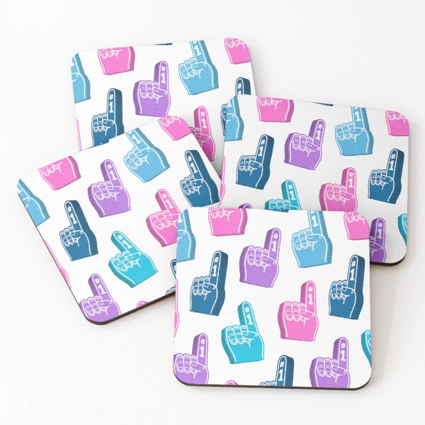 Item preview, #1 fan foam fingers - sports fan - multi purple and blue designed and sold by littlearrow.
