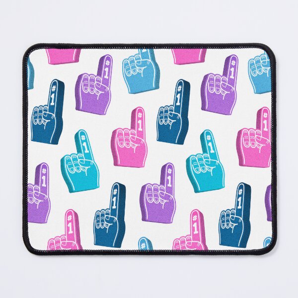 Item preview, #1 fan foam fingers - sports fan - multi purple and blue designed and sold by littlearrow.