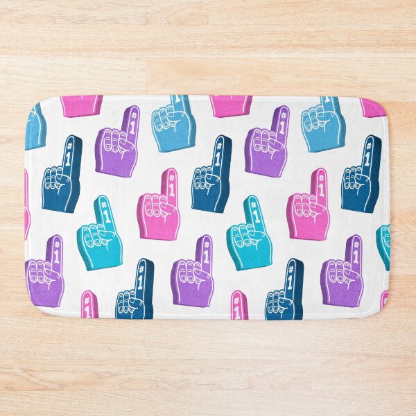 Item preview, #1 fan foam fingers - sports fan - multi purple and blue designed and sold by littlearrow.