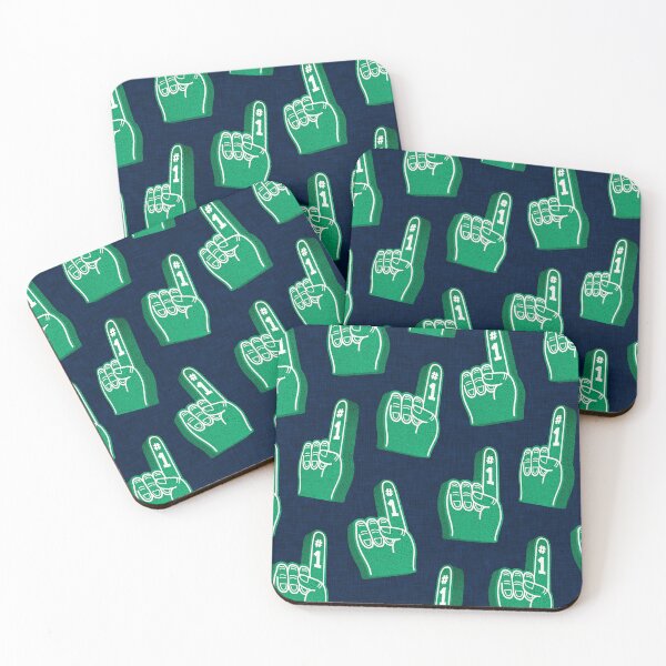 Item preview, #1 fan foam fingers - sports fan - blue & green designed and sold by littlearrow.