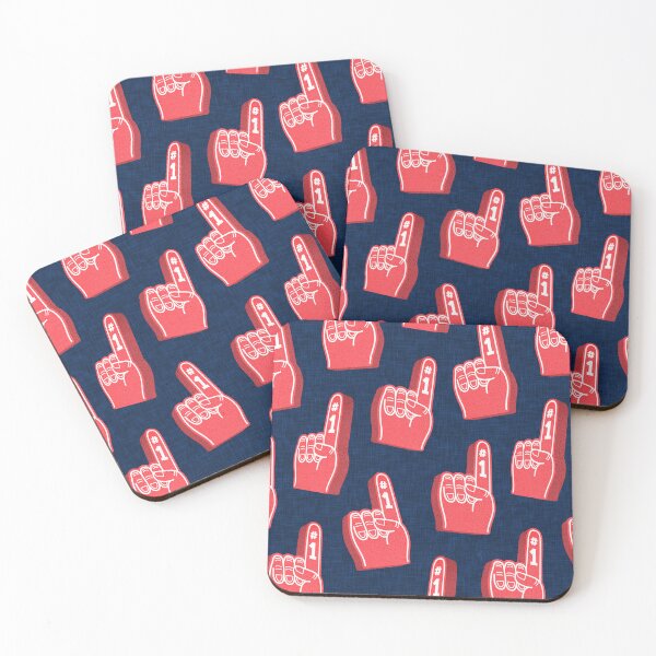 Item preview, #1 fan foam fingers - sports fan - blue & red designed and sold by littlearrow.