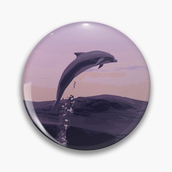 Item preview, Dolphin Illustration - Pink Sunset designed and sold by OG-Graphics.