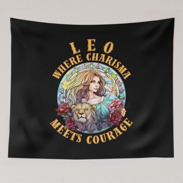 Item preview, Leo: Where Charisma Meets Courage. leo sign designed and sold by ZodiacWonders.