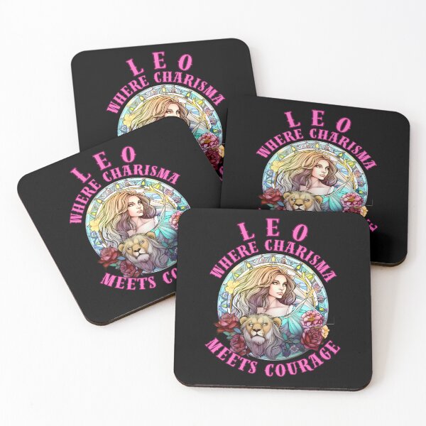 Item preview, Leo: Where Charisma Meets Courage. leo horoscope designed and sold by ZodiacWonders.