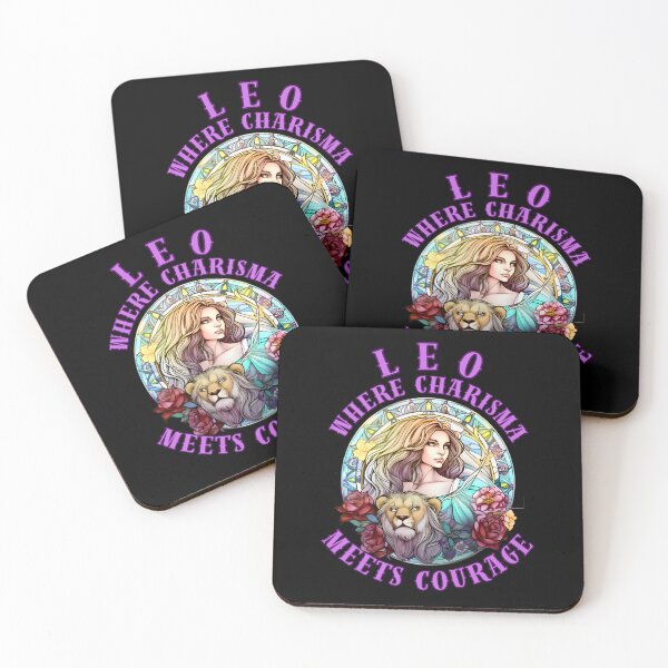 Item preview, Leo: Where Charisma Meets Courage. leo zodiac designed and sold by ZodiacWonders.