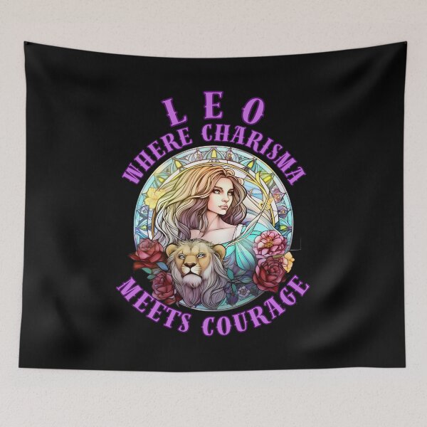 Item preview, Leo: Where Charisma Meets Courage. leo zodiac designed and sold by ZodiacWonders.