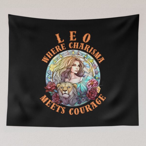 Item preview, Leo: Where Charisma Meets Courage. leo quote designed and sold by ZodiacWonders.