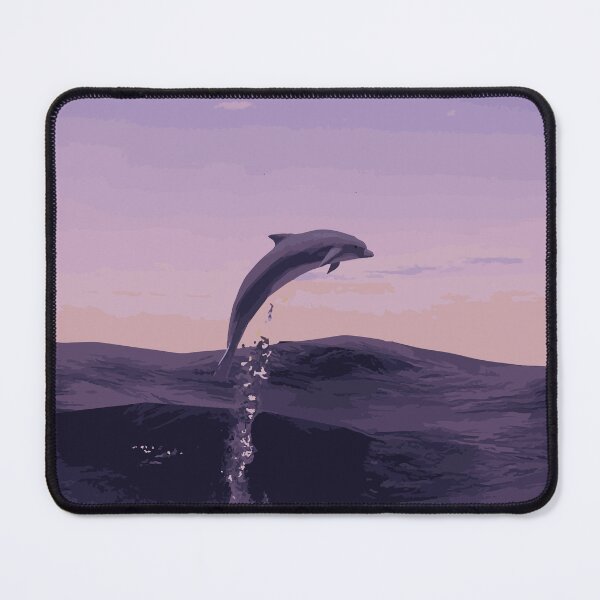 Item preview, Dolphin Illustration - Pink Sunset designed and sold by OG-Graphics.